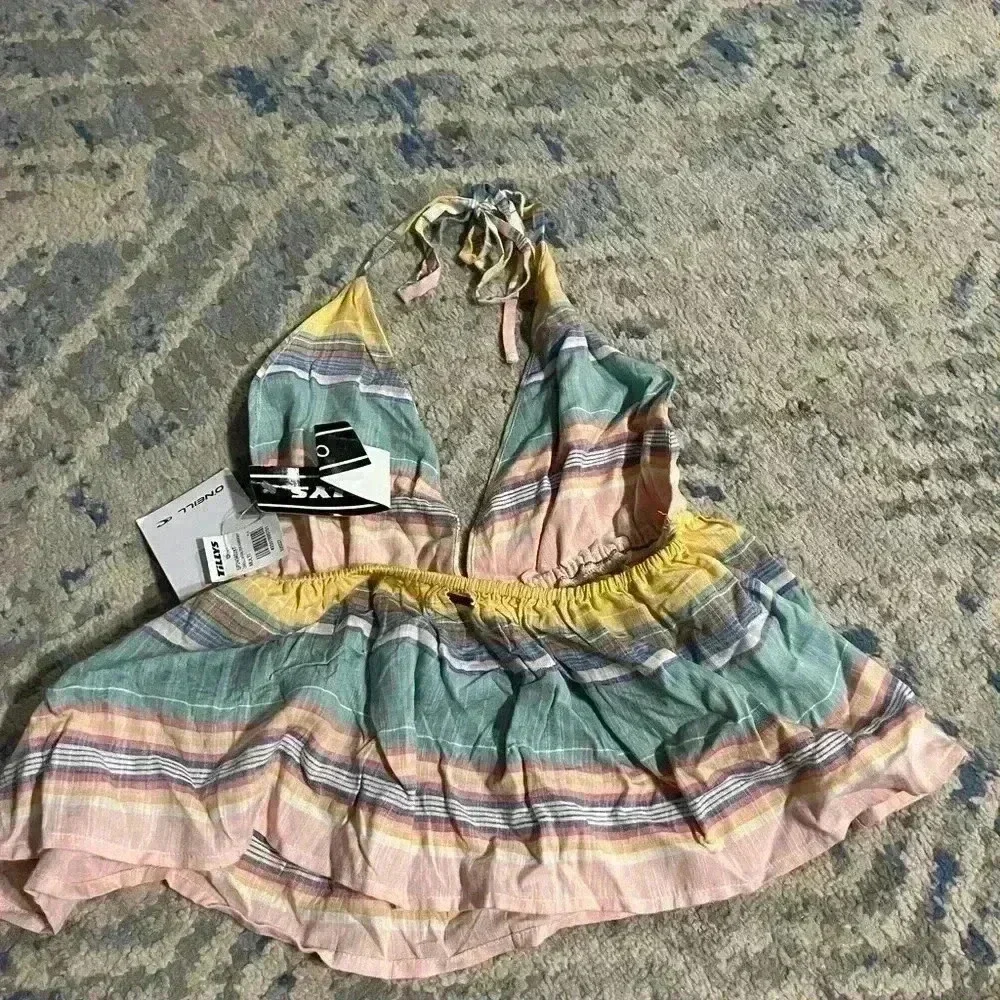 NWT O’Neill multi color halter top xsmall - Picture 4 of 6